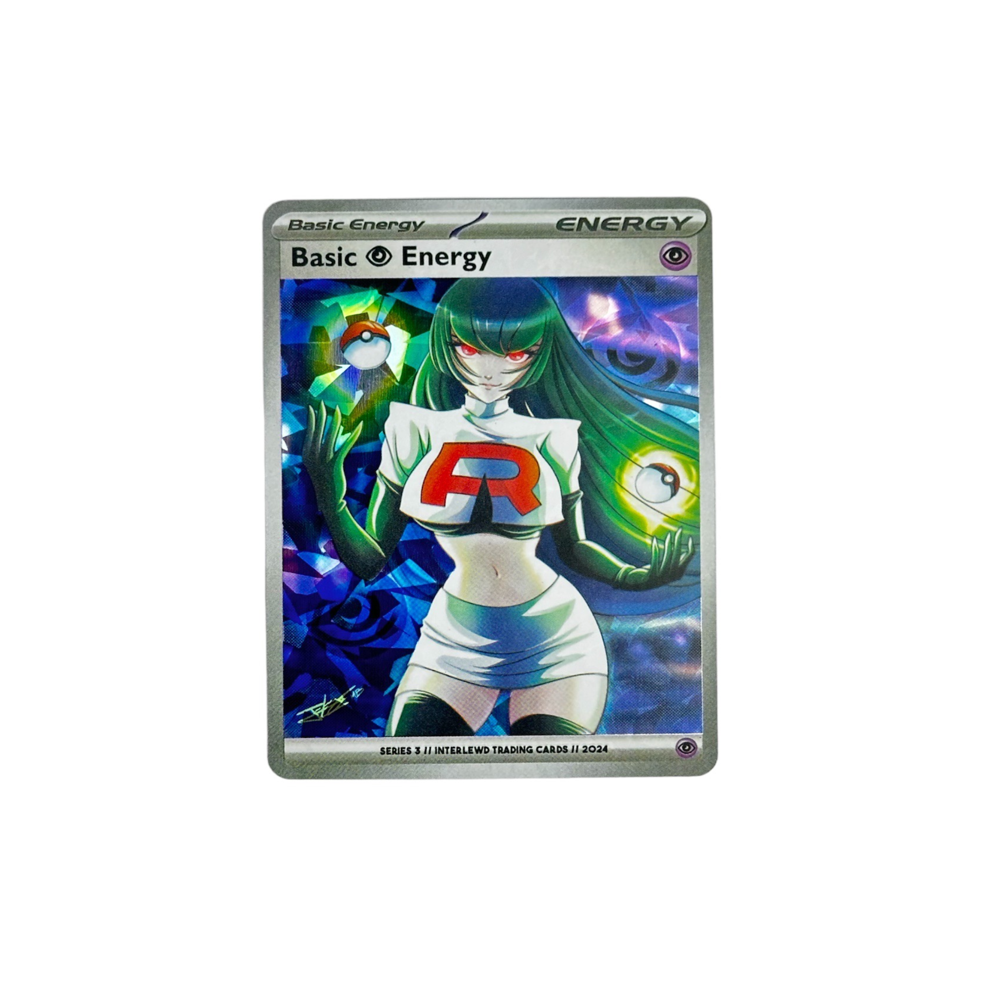 Sabrina Psychic Energy Card For Pokemon Trading Card Game | Interlewd